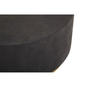 Naro Black And Gold Concrete Look Side Table