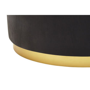 Naro Black And Gold Concrete Look Side Table