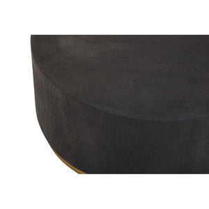 Naro Black And Gold Concrete Look Side Table