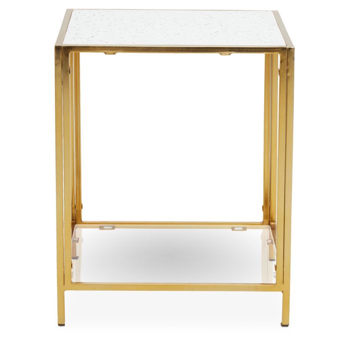 Novi Glass / Gold Frame Console Table