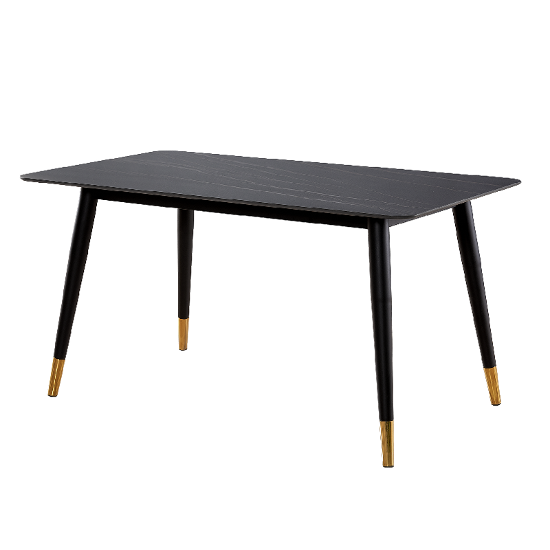 Alexander Marble Dining Table Black 130x80