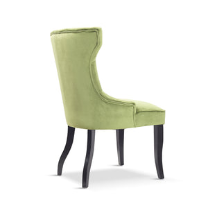 x2 Elizabeth Velvet Green, Navy Blue Dining Chair