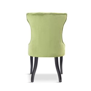 x2 Elizabeth Velvet Green, Navy Blue Dining Chair