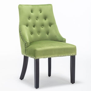 x2 Nicholas Velvet Deep Grey , Blue, Green Dining Chair