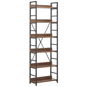 Mmilo MDF Bookshelf Walnut-187cm Height