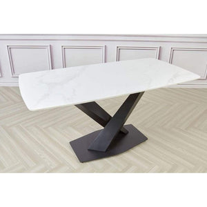 Ayden Dining table Square White 160x80