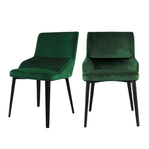 Set of 2 Ventura Dining Chairs - Green, Blue, Grey